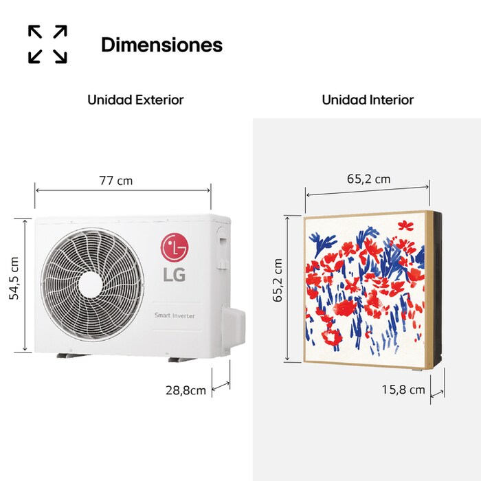 LG  ARTCOOL GALLERY PHOTO Aire Acondicionado 1x1 con bomba de calor , GALLERY12PH2.SET