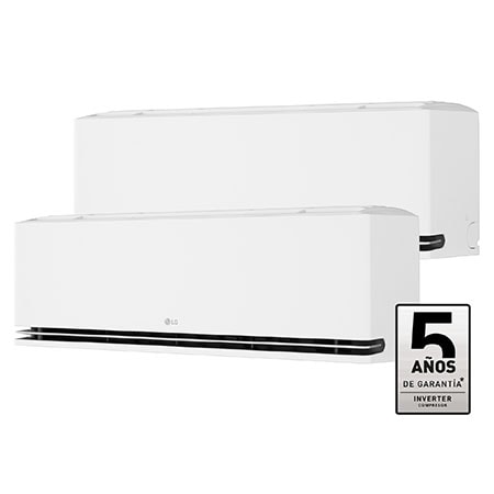 Front view of the LG 18000 BTU DUALCOOL AI Air Single Split Air Conditioner with heat pump  H12S1DA.NS1