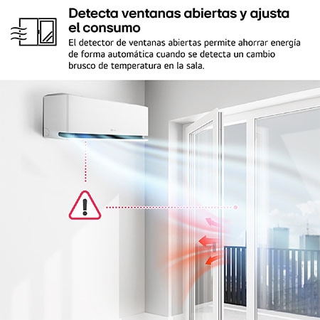 Image showing LG air conditioner dimensions and installation guidelines. Dimensions: 89.5cm width, 23.5cm depth, and 30.7cm height. Installation: Requires 10cm clearance on both sides, 12cm above.