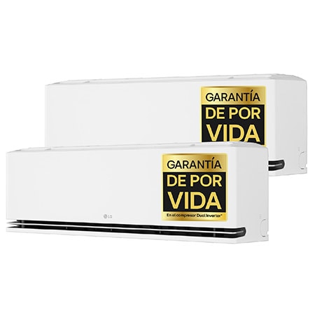 LG Dualcool AI Air S, Aire acondicionado 2x1 para hasta 20m² + 30m², 2150+3010 frigorías con Garantía de por Vida - MAGNA912SX | LG ES