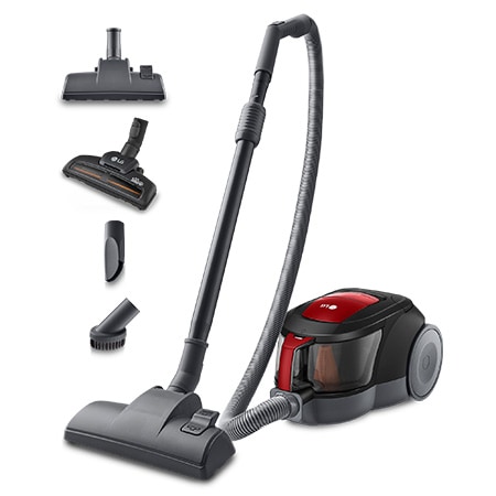 Aspirador sin bolsa 650W con tecnología Elipse ciclónica, rojo - VC5506NHTCR