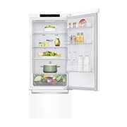LG Frigorífico Combi DoorCooling+™ 1,86m, Clasificación D, capacidad de 374l, Blanco, serie P-600, GBP61SWPGN