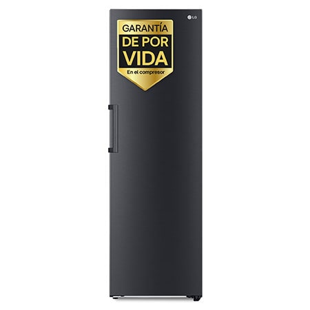 Frigorífico una puerta - LG GLM71MCCSX, No Frost, 186 cm, 386 l, DoorCooling+™, ThinQ™, Acero negro mate antihuellas