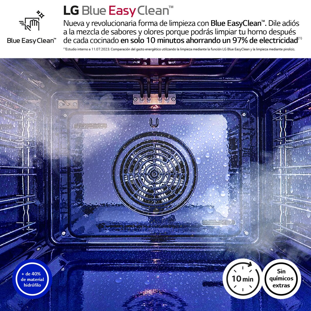 LG Oferta set: Horno LG Instaview 76 litros A+ Freidora de Aire y Placa de indución 59cm Flex + zona 28 cm, WSED7612S.CBIZ2