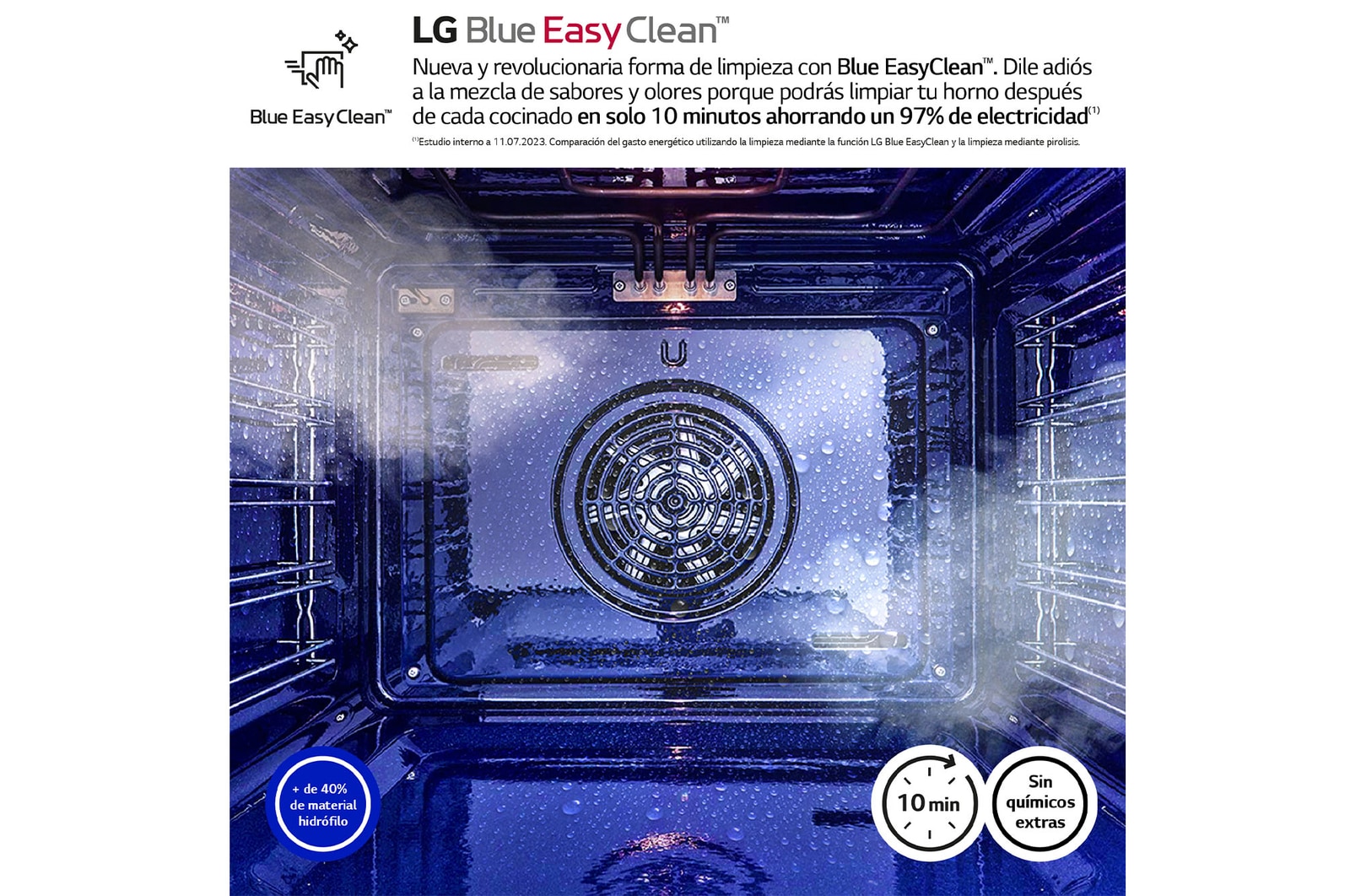 LG Horno LG Instaview 76 litros A+ Freidora de Aire, WSED7612S