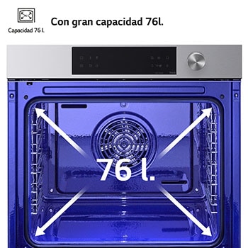 LG Horno LG Instaview 76 litros A+ Freidora de Aire, WSED7612S