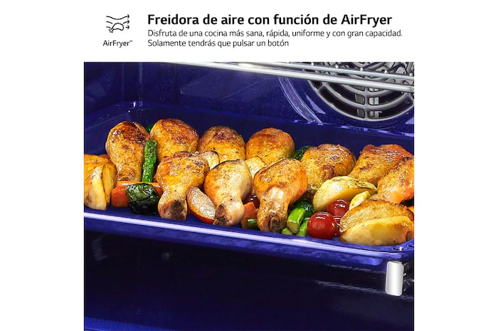LG Horno LG Instaview 76 litros A+ Freidora de Aire, WSED7612S