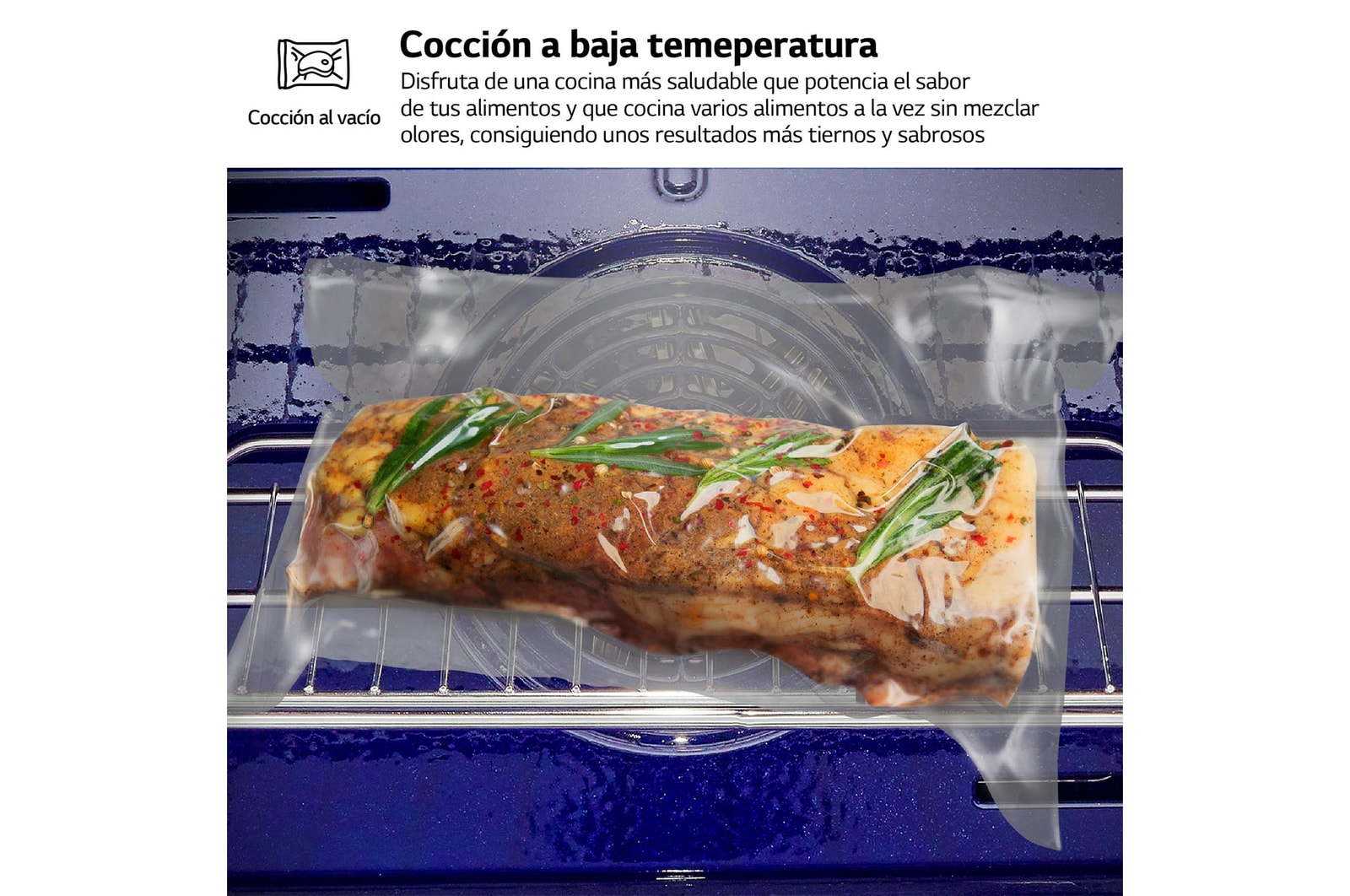 LG Horno LG Instaview 76 litros A+ Freidora de Aire, WSED7612S