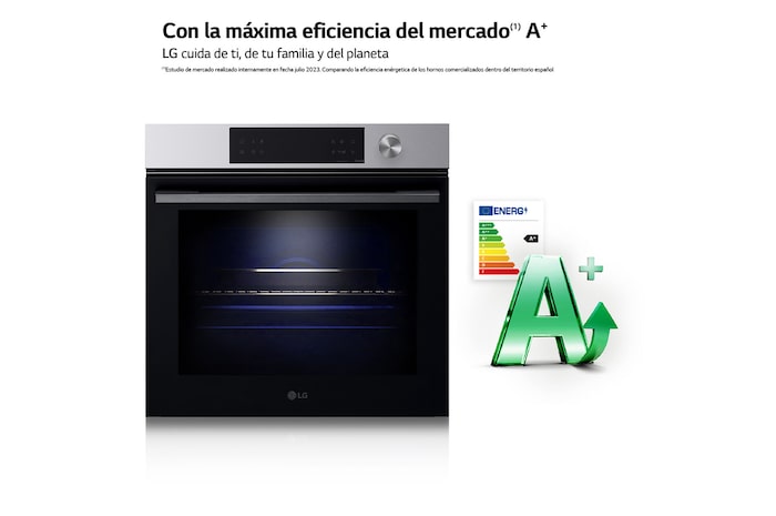 LG Horno LG Instaview 76 litros A+ Freidora de Aire, WSED7612S