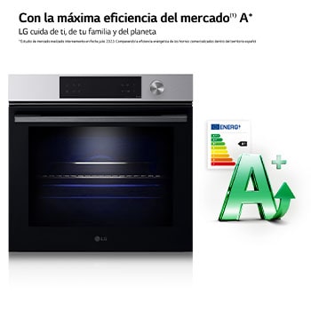 LG Horno LG Instaview 76 litros A+ Freidora de Aire, WSED7612S
