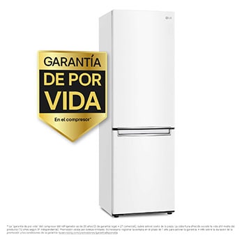 LG Frigorífico Combi LG GBP31SWLZN, 1,86m, E, capacidad de 374l, Blanco, serie 3, GBP31SWLZN