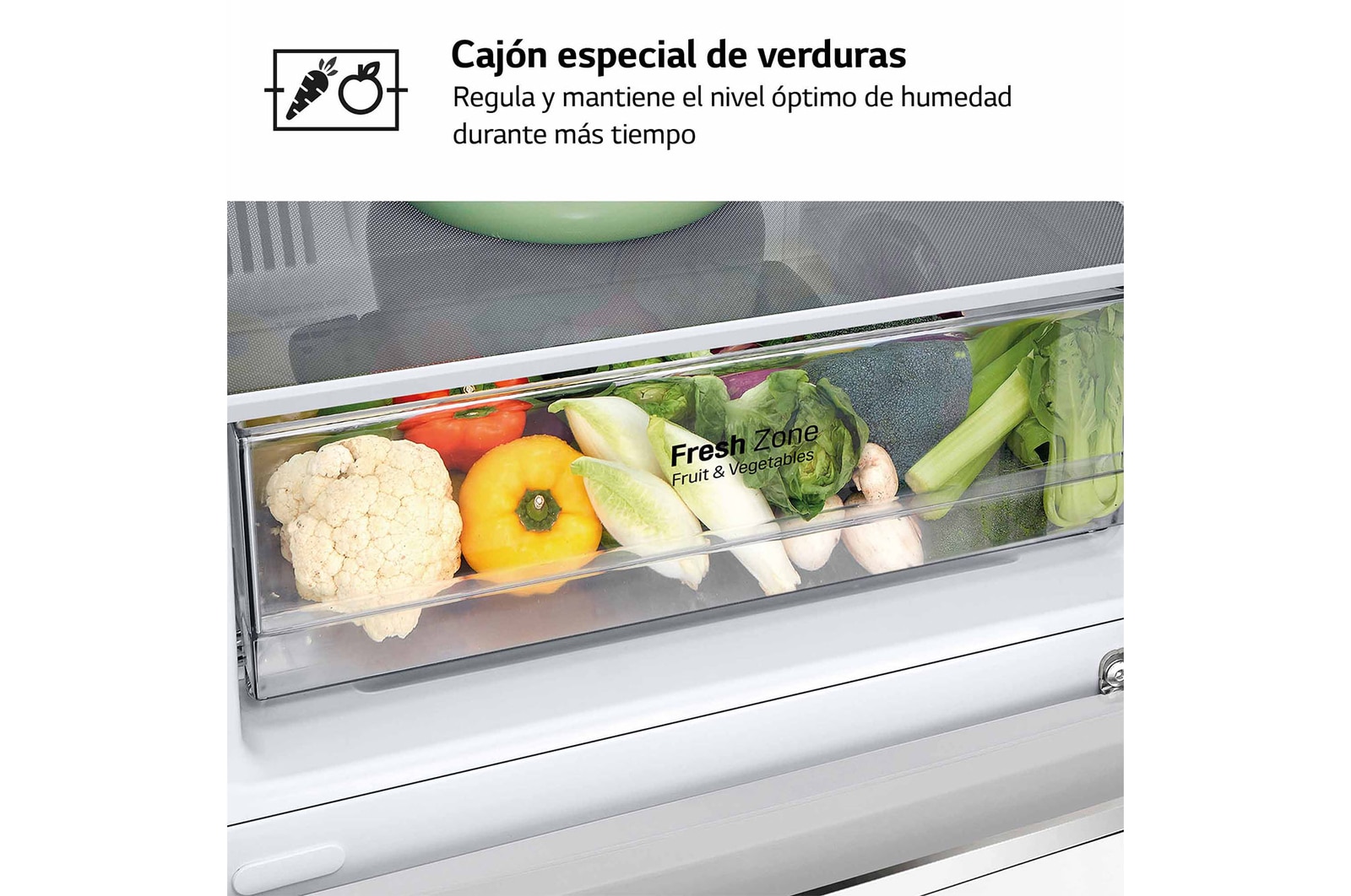 LG Frigorífico Combi LG GBP31SWLZN, 1,86m, E, capacidad de 374l, Blanco, serie 3, GBP31SWLZN