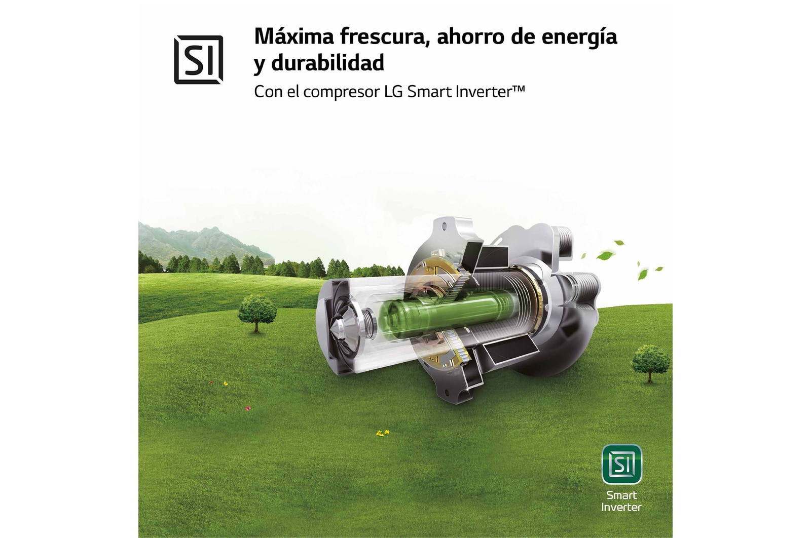 LG Frigorífico Combi LG GBP31SWLZN, 1,86m, E, capacidad de 374l, Blanco, serie 3, GBP31SWLZN