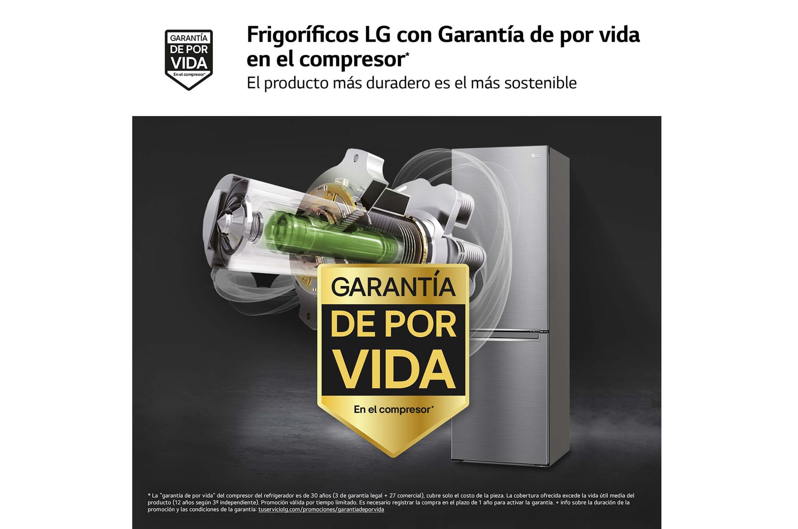 LG Frigorífico Combi Door Cooling+, 2,03m, Clasificación C, capacidad de 419l, inox antihuellas. Serie P500 , GBP52PZNCN1