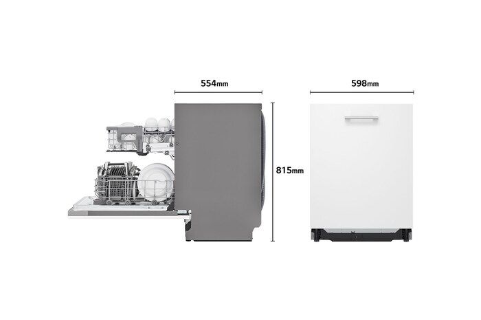 LG Lavavajillas Integrable LG QuadWash™, clasificación D,, DB242TX