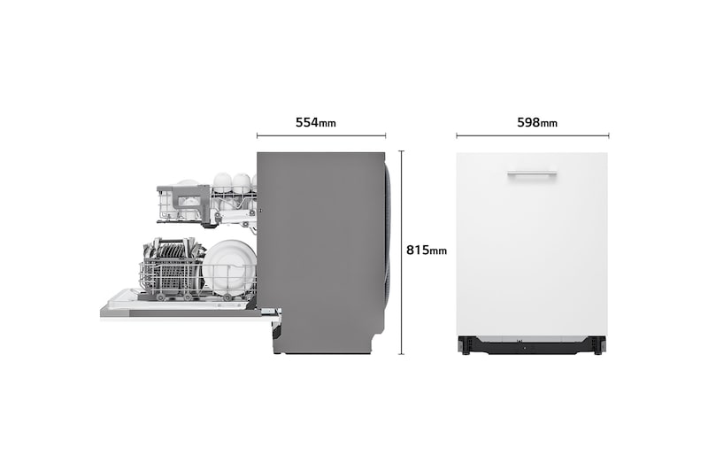 LG Lavavajillas Integrable LG QuadWash™, clasificación D,, DB242TX