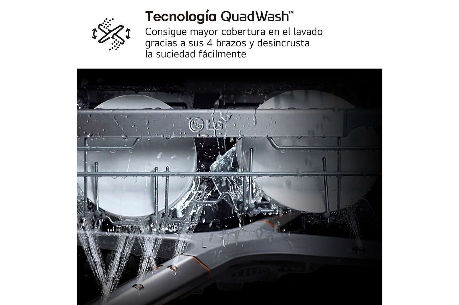 LG Lavavajillas Integrable LG QuadWash™, clasificación D,, DB242TX