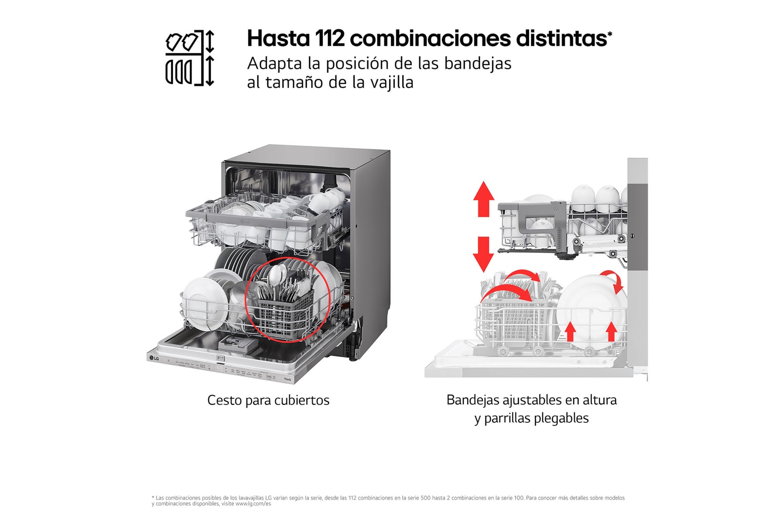 LG Lavavajillas Integrable LG QuadWash™, clasificación D,, DB242TX