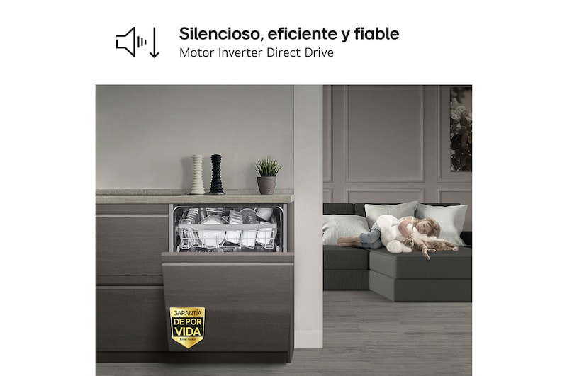 LG Lavavajillas Integrable LG QuadWash™, clasificación D,, DB242TX