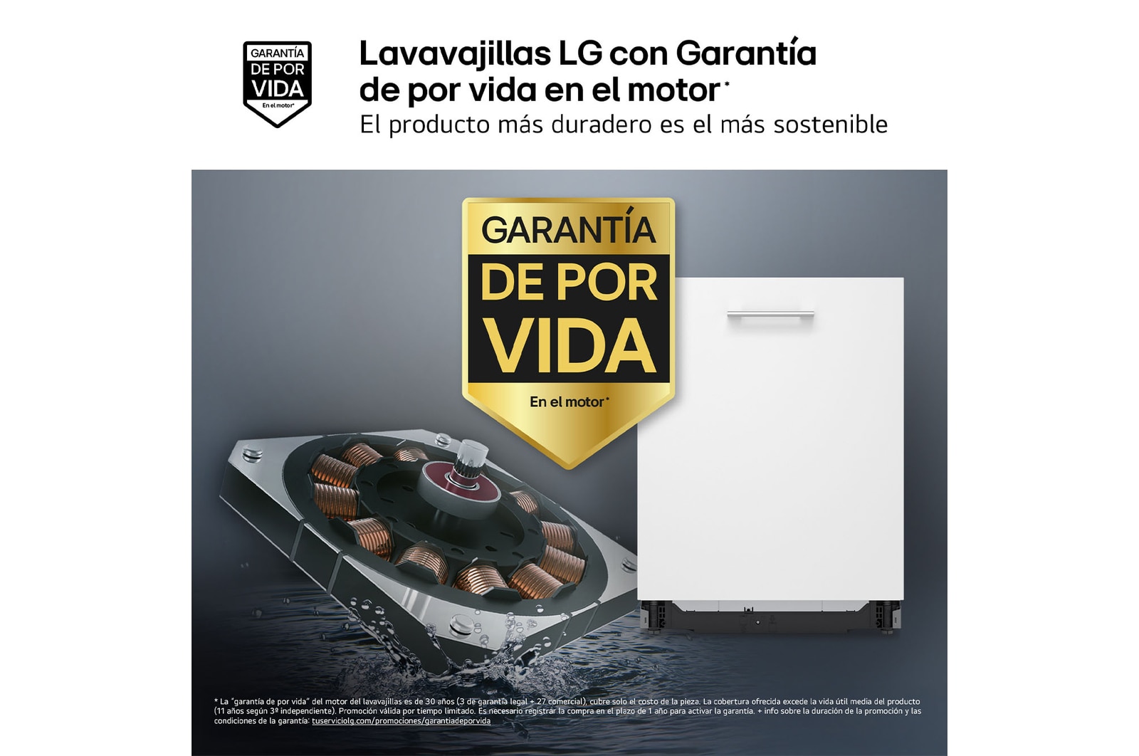 LG LavavajillasIntegrable, LG QuadWashTM Steam, A con lavado a vapor y tercera bandeja , DB475TXS