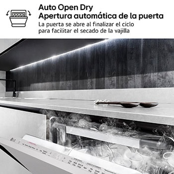 LG LavavajillasIntegrable, LG QuadWashTM Steam, A con lavado a vapor y tercera bandeja , DB475TXS