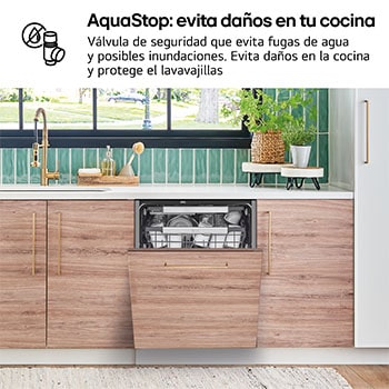 LG LavavajillasIntegrable, LG QuadWashTM Steam, A con lavado a vapor y tercera bandeja , DB475TXS