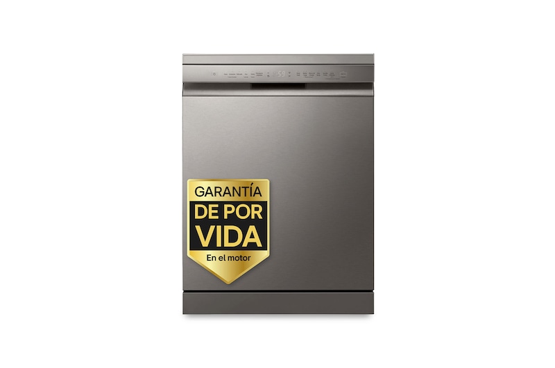 LG Lavavajillas Inox antihuellas con tecnología QuadWash™  , C, con tercera bandeja, DF355FP