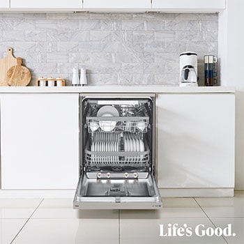 LG Outlet Lavavajillas LG QuadWashTM, B, Inox Antihuellas, DF365FPS.OUTLET