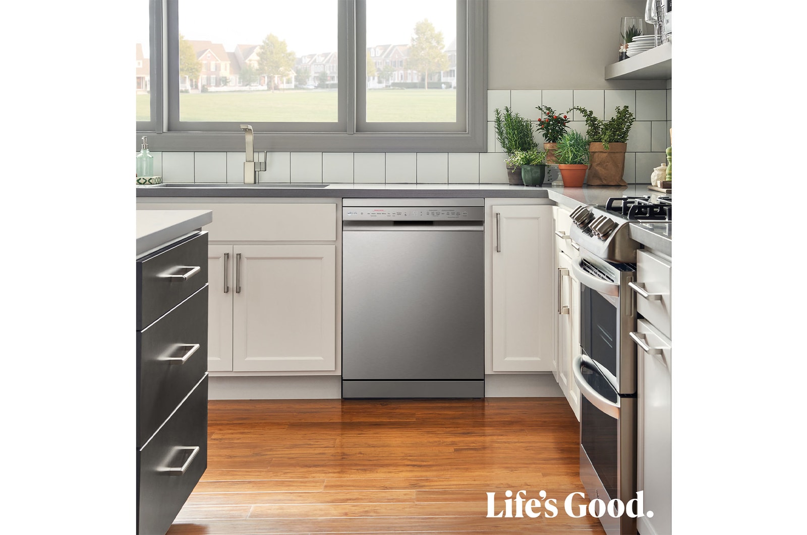 LG Outlet Lavavajillas LG QuadWashTM, B, Inox Antihuellas, DF365FPS.OUTLET