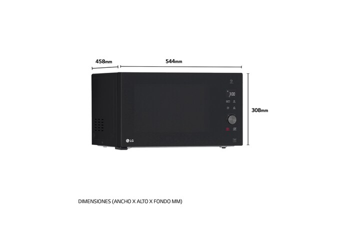 LG Microondas Grill Smart Inverter 1200W de 32 litros, MH7265DPS