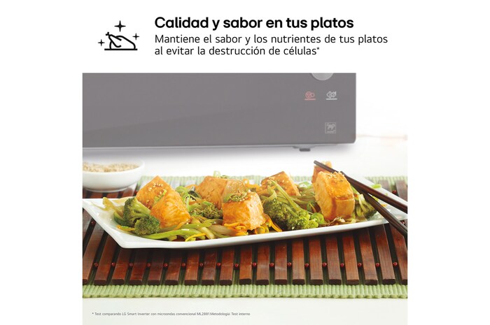 LG Microondas Grill Smart Inverter 1200W de 32 litros, MH7265DPS
