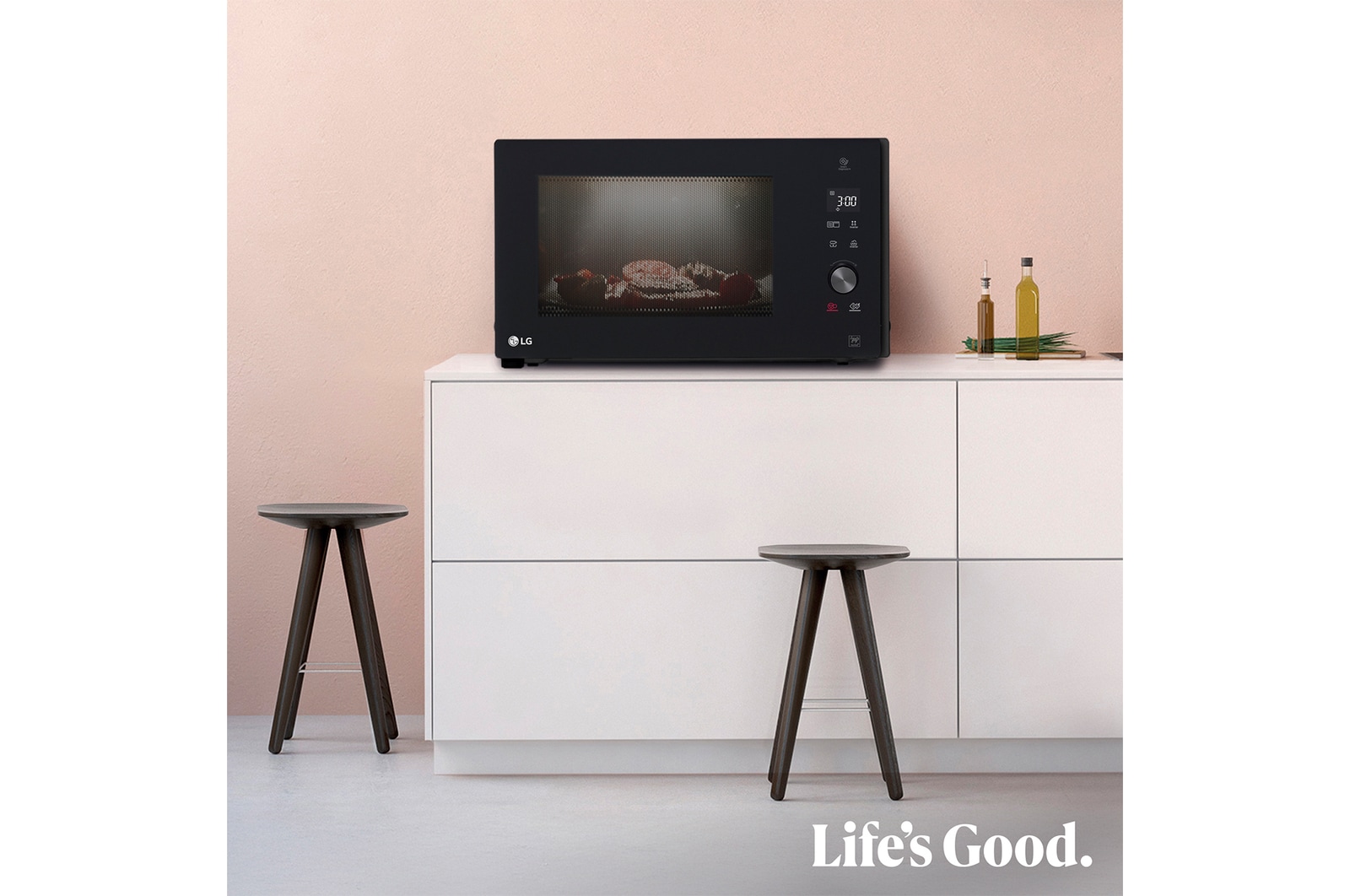 LG Microondas Grill Smart Inverter 1200W de 32 litros, MH7265DPS