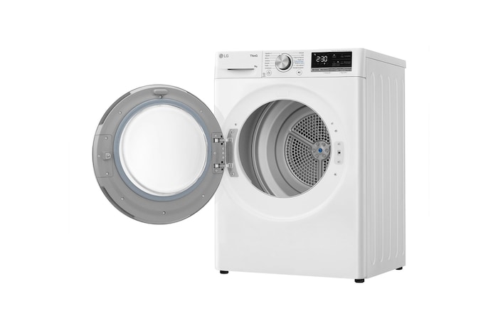 LG Secadora 9kg, C, con Bomba de calor Dual Inverter, Blanca, Serie 500, RH90V5AV6N
