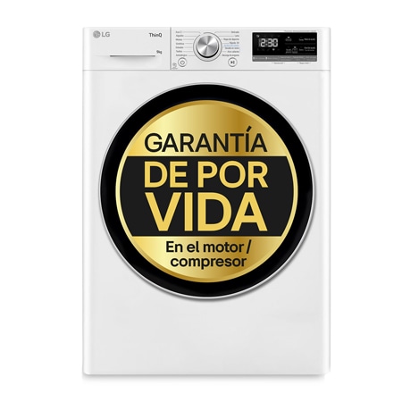 Outlet Secadora 9kg, C, con Bomba de calor Dual Inverter, Blanca, Serie 900 - RH90V9AV3N.OUTLET
