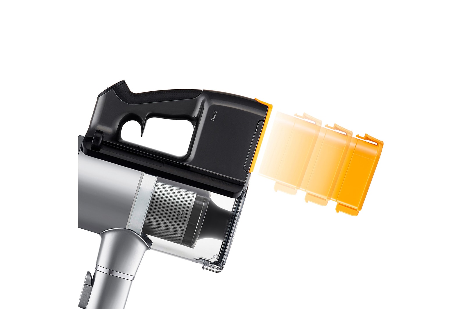 LG Aspirador escoba LG Kompressor 260W succión, con doble batería y sistema de compresión de polvo, A9K-CORE3S