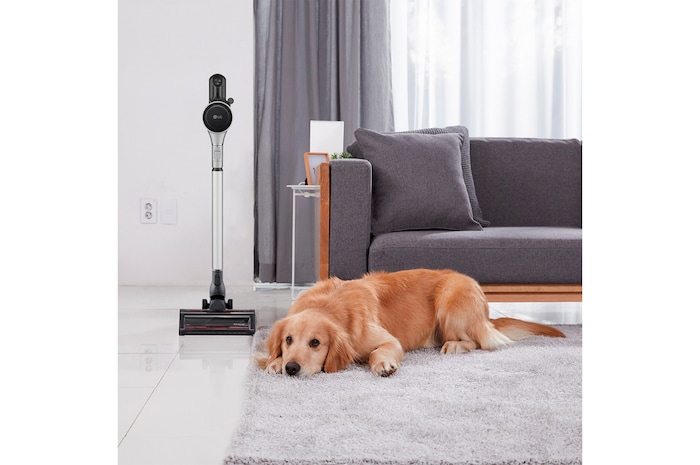 LG Aspirador escoba LG Kompressor 260W succión, con doble batería y sistema de compresión de polvo, A9K-CORE3S