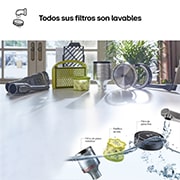 LG Aspirador escoba LG  Kompressor 220W succión, sistema de compresión de polvo, A9K-LITE1C