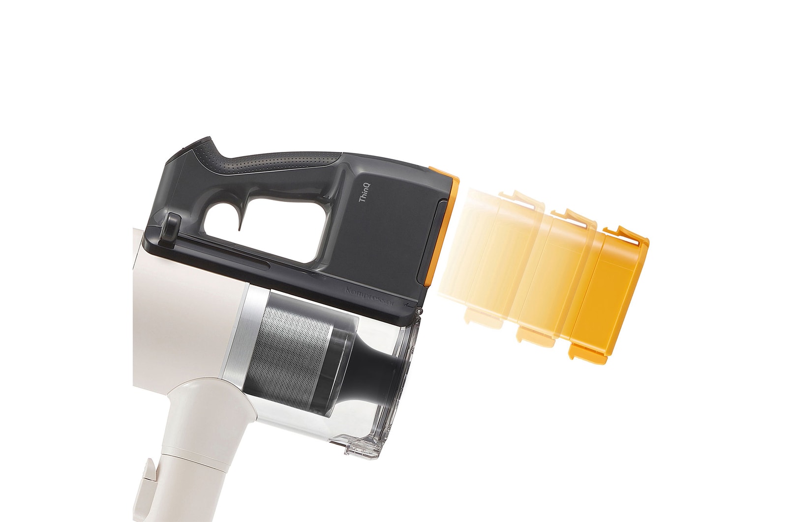 LG Outlet Aspirador escoba LG Kompressor 220W succión, sistema de compresión de polvo, A9K-LITE1C.OBSEXC