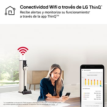 LG CordZero™ 260W Aspirador escoba sin cable All-in-One Beige Sistema de autovaciado, A9T-PRIME1C