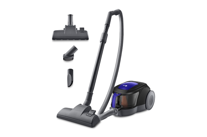 Vista frontal de Aspirador sin bolsa 650W con tecnología Elipse ciclónica, azul, VC5506NHTB