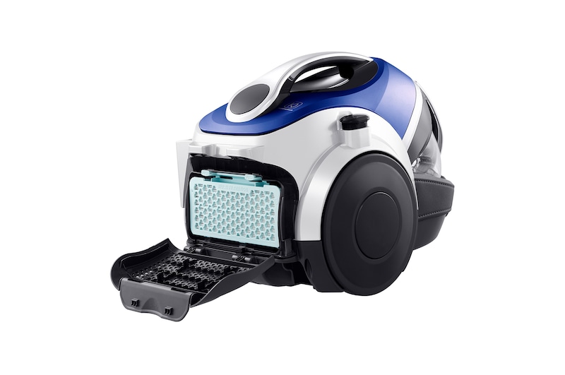 LG Aspirador sin bolsa  650W con sistema de compresión de polvo LG Kompressor, azul, VK8506NHAC