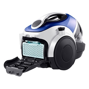 LG Aspirador sin bolsa  650W con sistema de compresión de polvo LG Kompressor, azul, VK8506NHAC