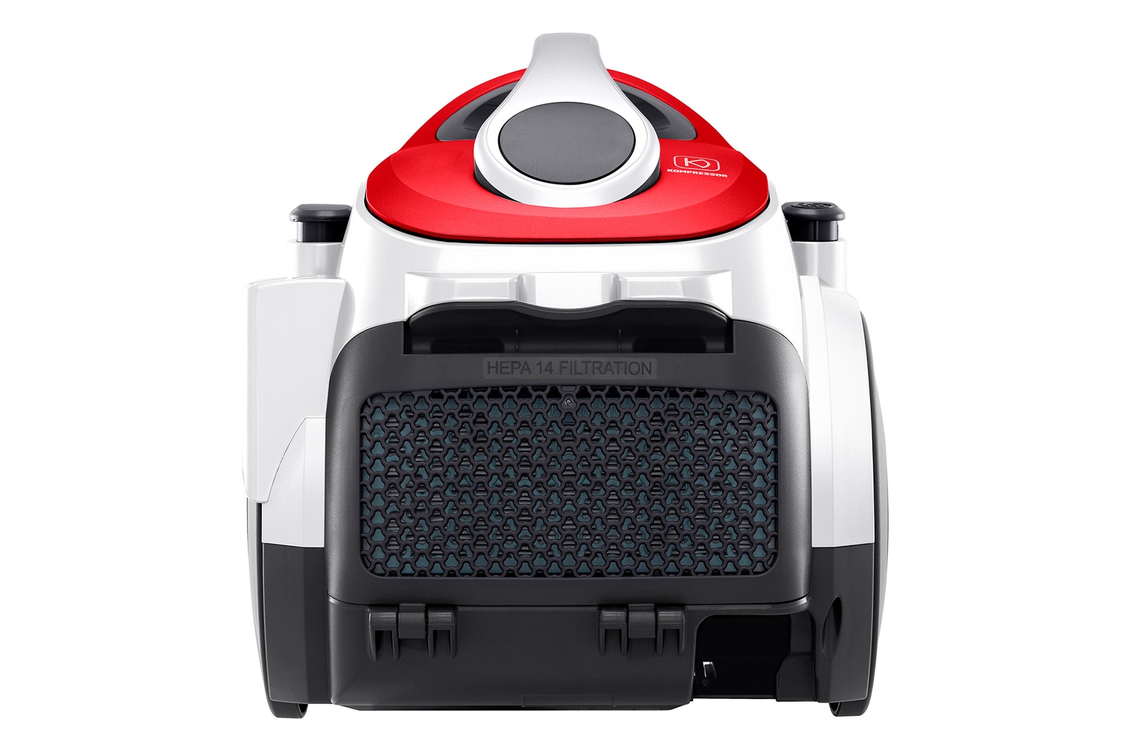 LG Aspirador sin bolsa  650W con sistema de compresión de polvo LG Kompressor, rojo, VK8506NHAG