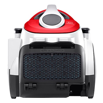 LG Aspirador sin bolsa  650W con sistema de compresión de polvo LG Kompressor, rojo, VK8506NHAG