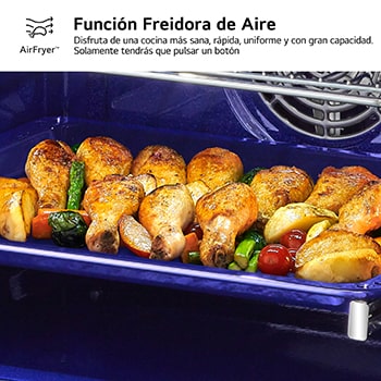 LG Horno Instaview Vapor 100% 76L A++ con sistema de limpieza Blue EasyClean, cristal negro mate, WS9D7672WM