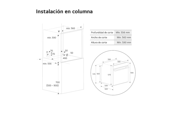 LG Horno Instaview Vapor 100% 76L A++ con sistema de limpieza Blue EasyClean, cristal negro mate, WS9D7672WM