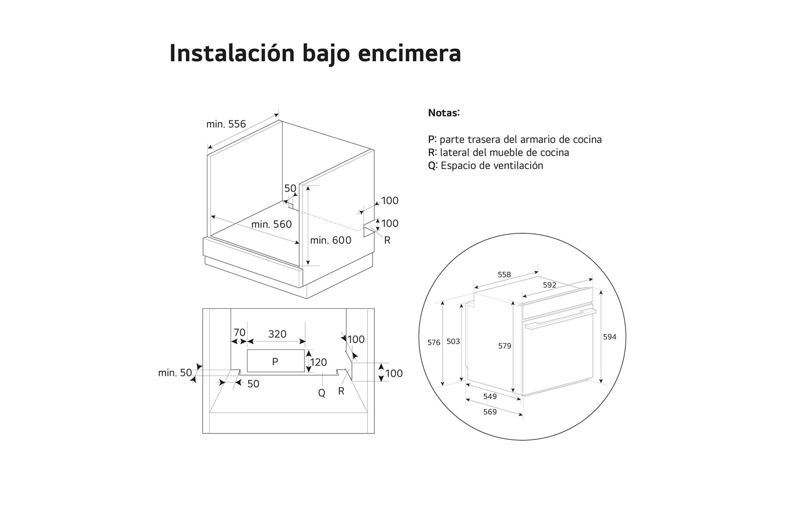 LG Horno Instaview Vapor 100% 76L A++ con sistema de limpieza Blue EasyClean, cristal negro mate, WS9D7672WM