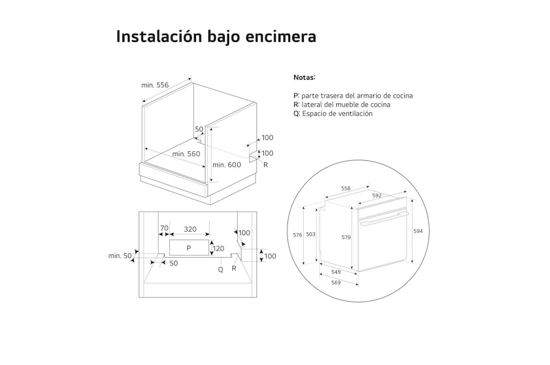 LG Horno Instaview Vapor 100% 76L A++ con sistema de limpieza Blue EasyClean, cristal negro mate, WS9D7672WM