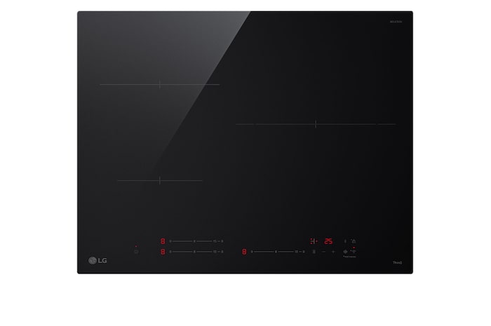 Vista frontal de Placa de inducción de 59cm, 3 zonas –Zona grande 28 cm, CI5Z2420BN