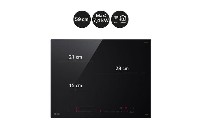 Front View with centimeters